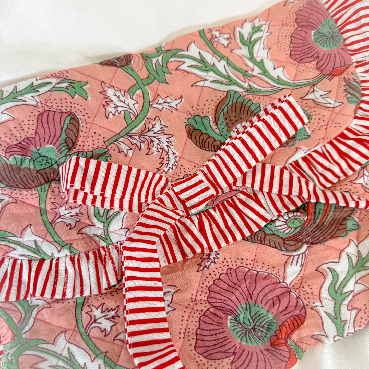 Quilted Floral Laptop Case