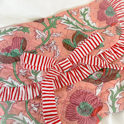 Quilted Floral Laptop Case