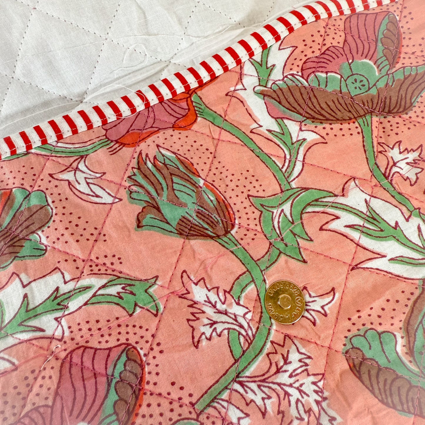 Quilted Floral Laptop Case