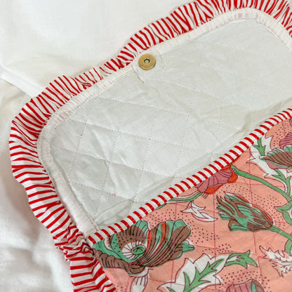 Quilted Floral Laptop Case
