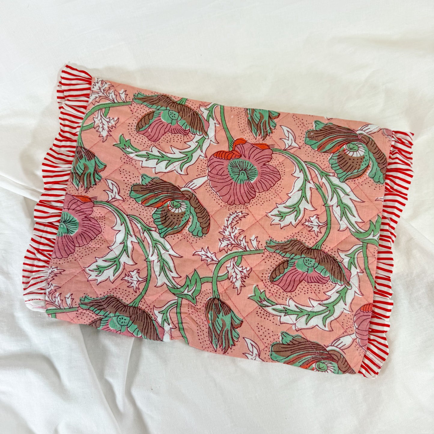 Quilted Floral Laptop Case