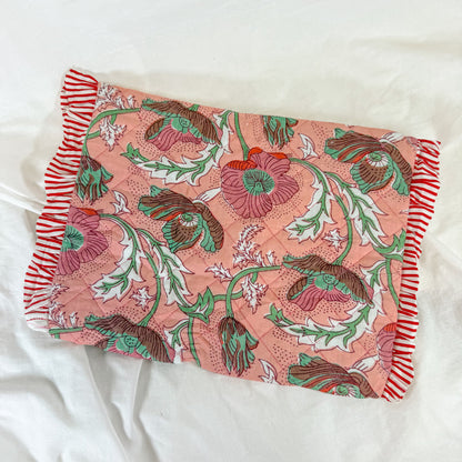 Quilted Floral Laptop Case