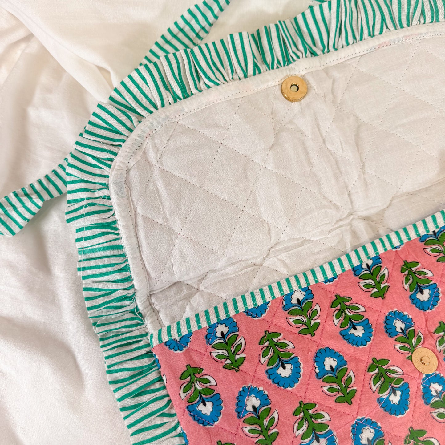 Quilted Floral Laptop Case