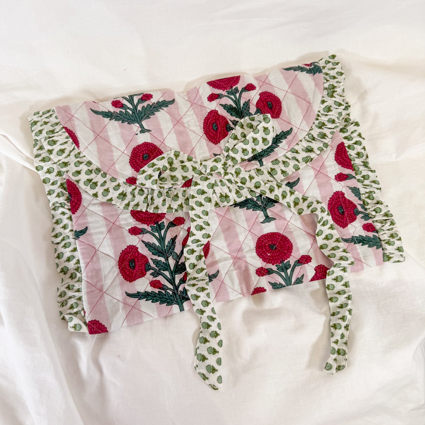 Quilted Floral Laptop Case