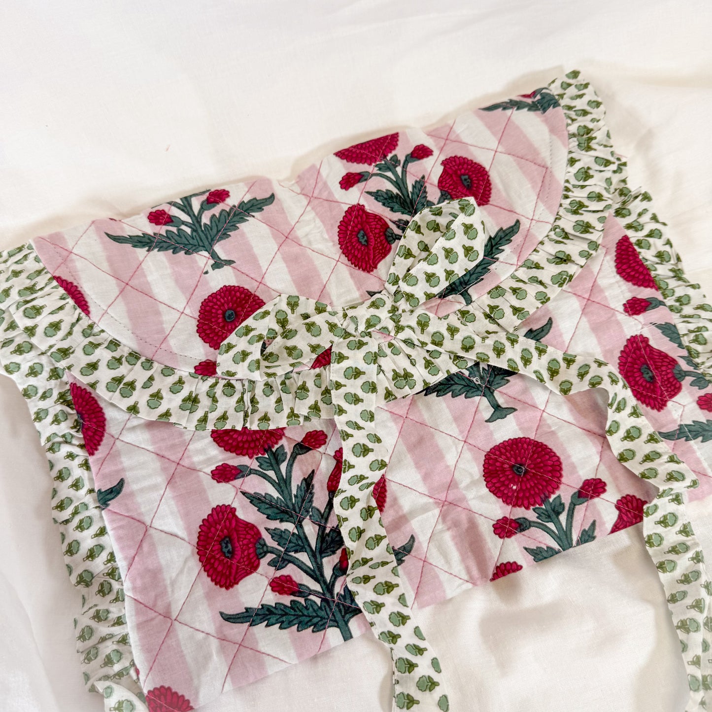 Quilted Floral Laptop Case