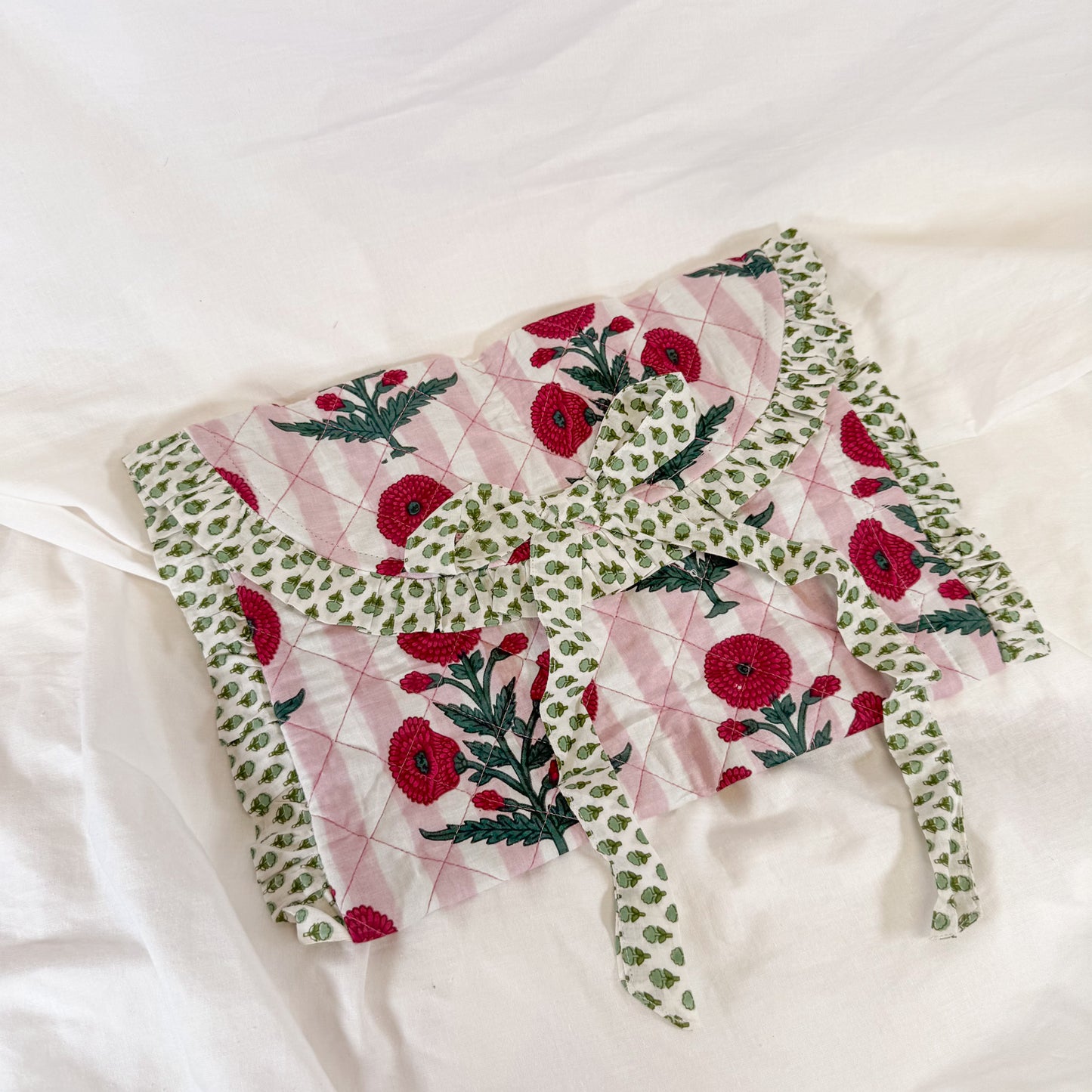 Quilted Floral Laptop Case