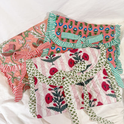 Quilted Floral Laptop Case