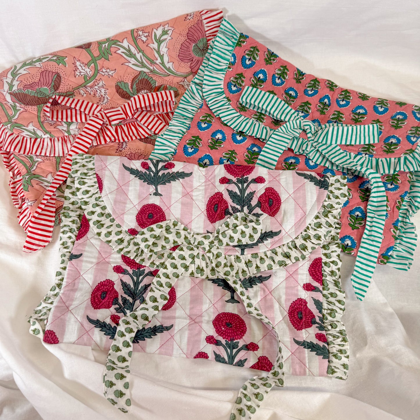 Quilted Floral Laptop Case
