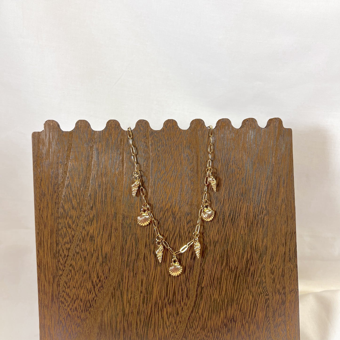 Seashell Gold Charm Necklace