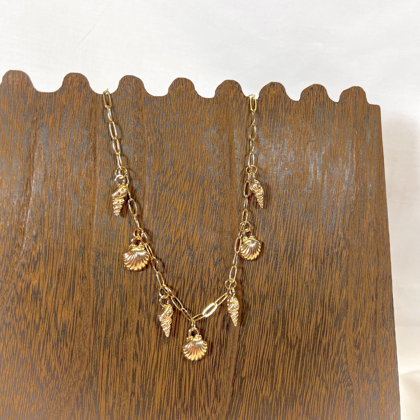 Seashell Gold Charm Necklace