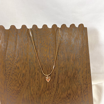 Puffy Heart Charm Necklace