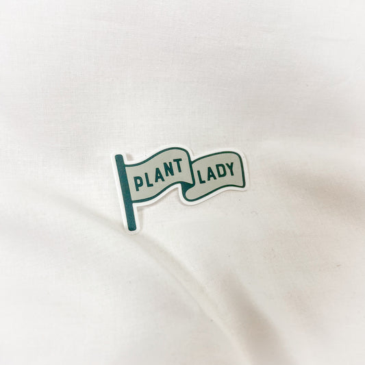 Plant Lady Flag Vinyl Sticker