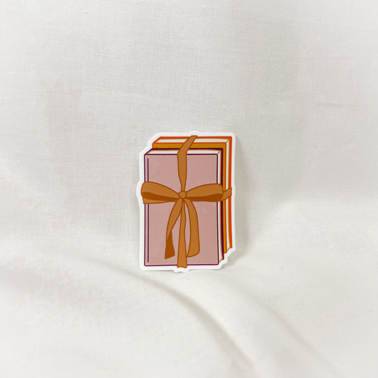 Book Stack Vinyl Sticker