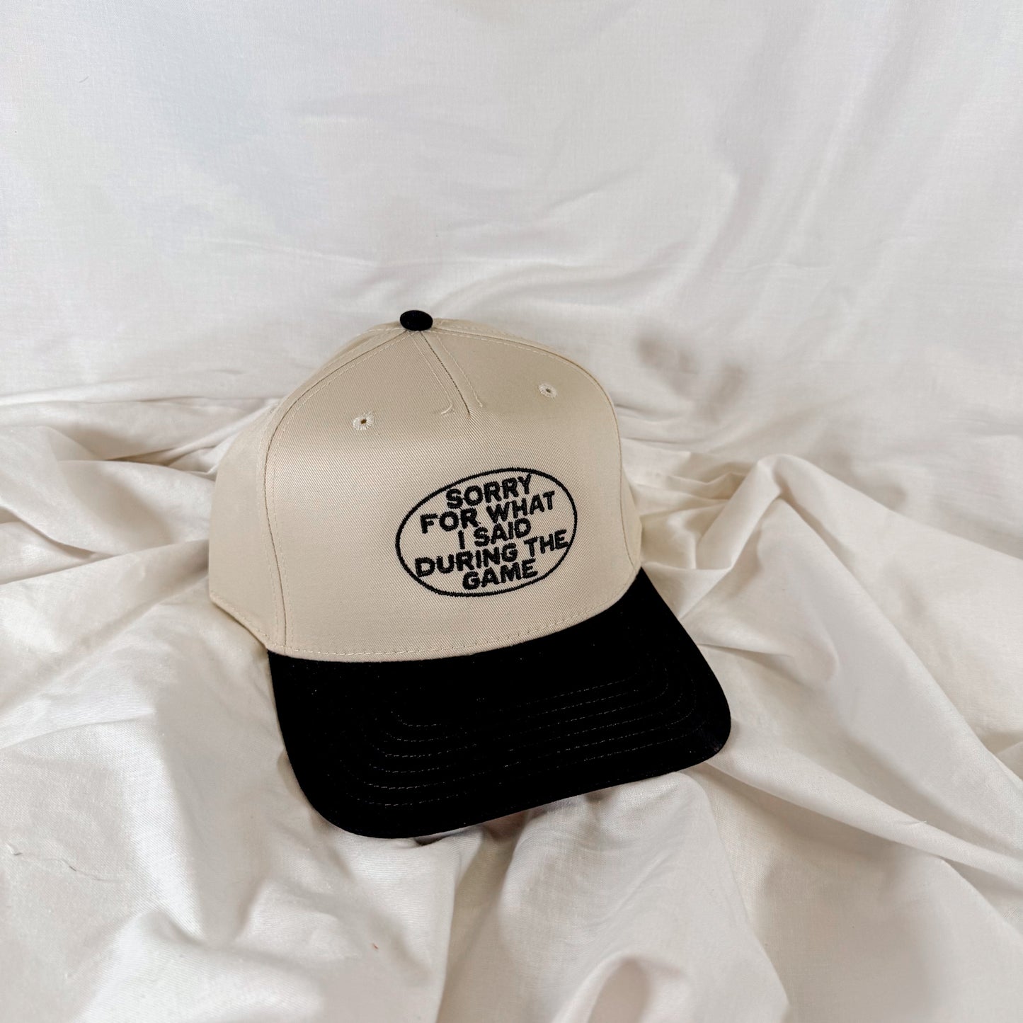Sorry For What I Said During The Game Trucker Hat