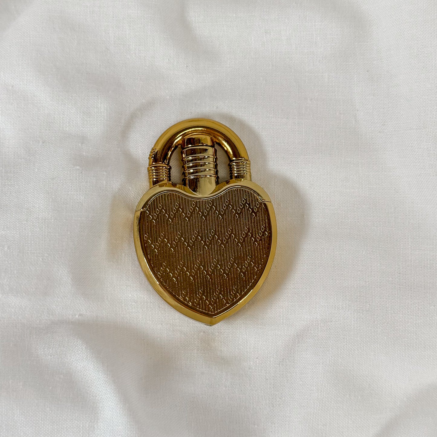 Gold Heart Lock Lighter