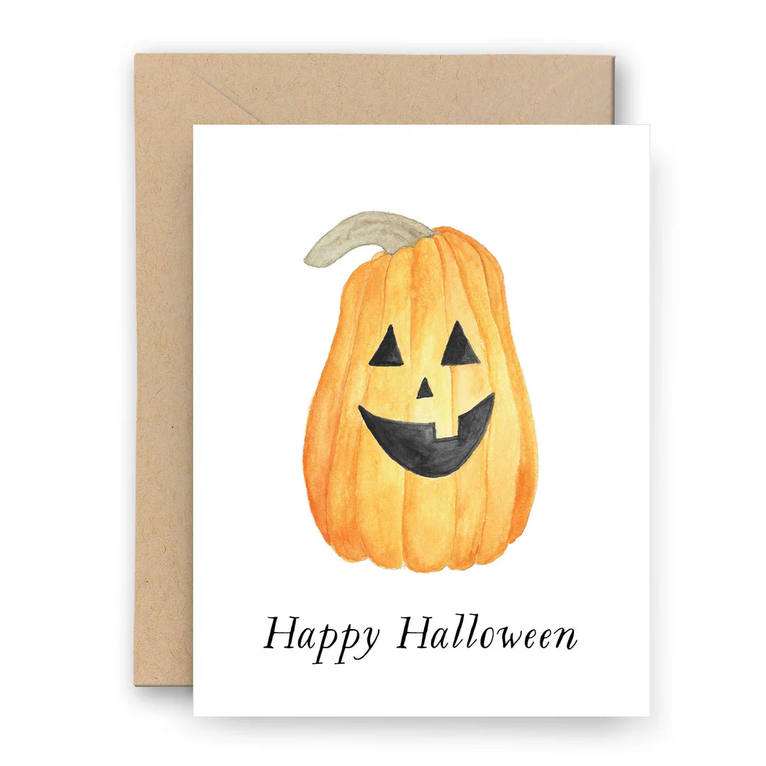Happy Halloween Jack O' Lantern Greeting Card