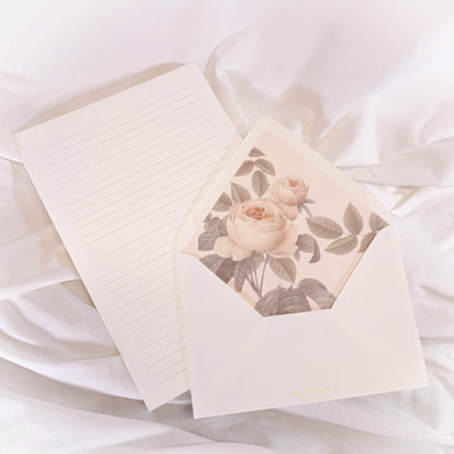Pink Rose Letter Writing Set