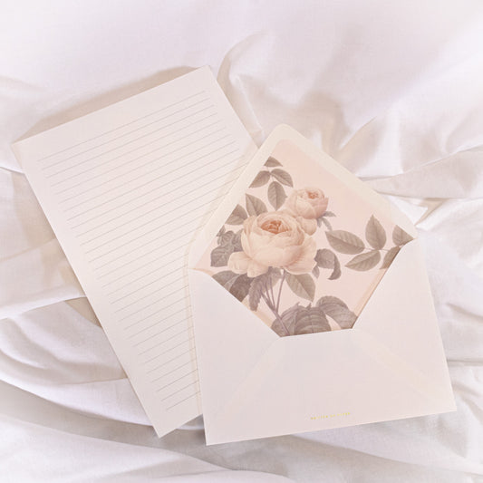 Pink Rose Letter Writing Set