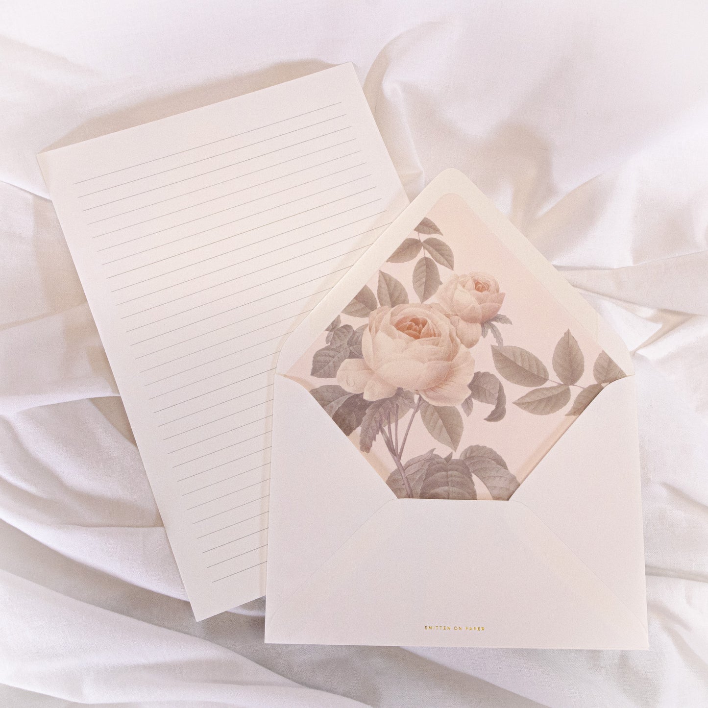 Pink Rose Letter Writing Set