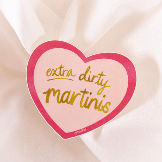 Extra Dirty Martinis Vinyl Sticker