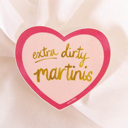 Extra Dirty Martinis Vinyl Sticker