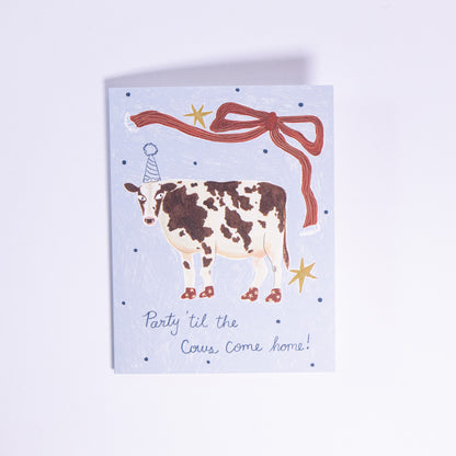 Cow Party Greeting Card