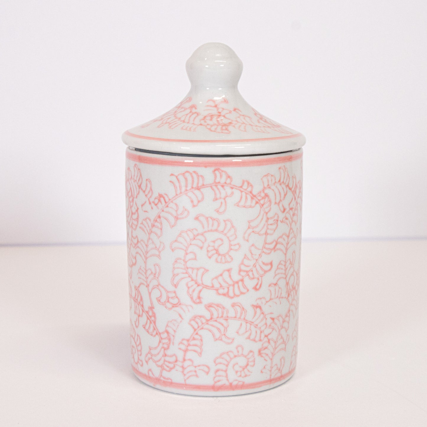 Pink Floral Spice Jar