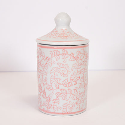 Pink Floral Spice Jar
