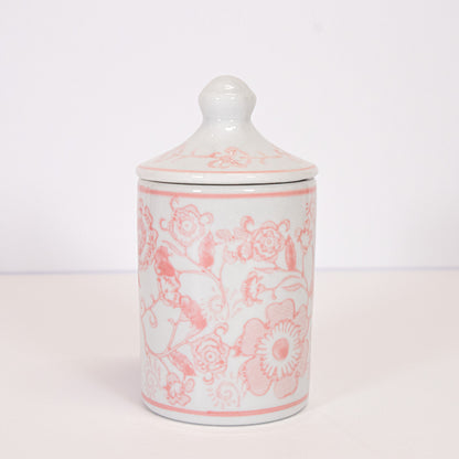 Pink Floral Spice Jar
