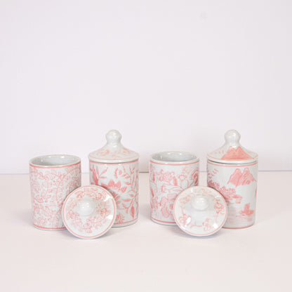 Pink Floral Spice Jar