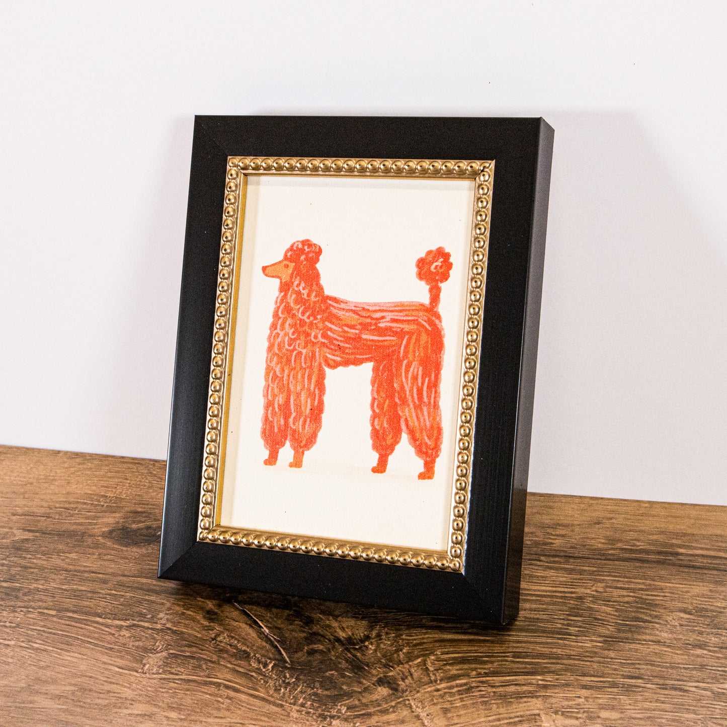 Pink Poodle Framed Wall Art