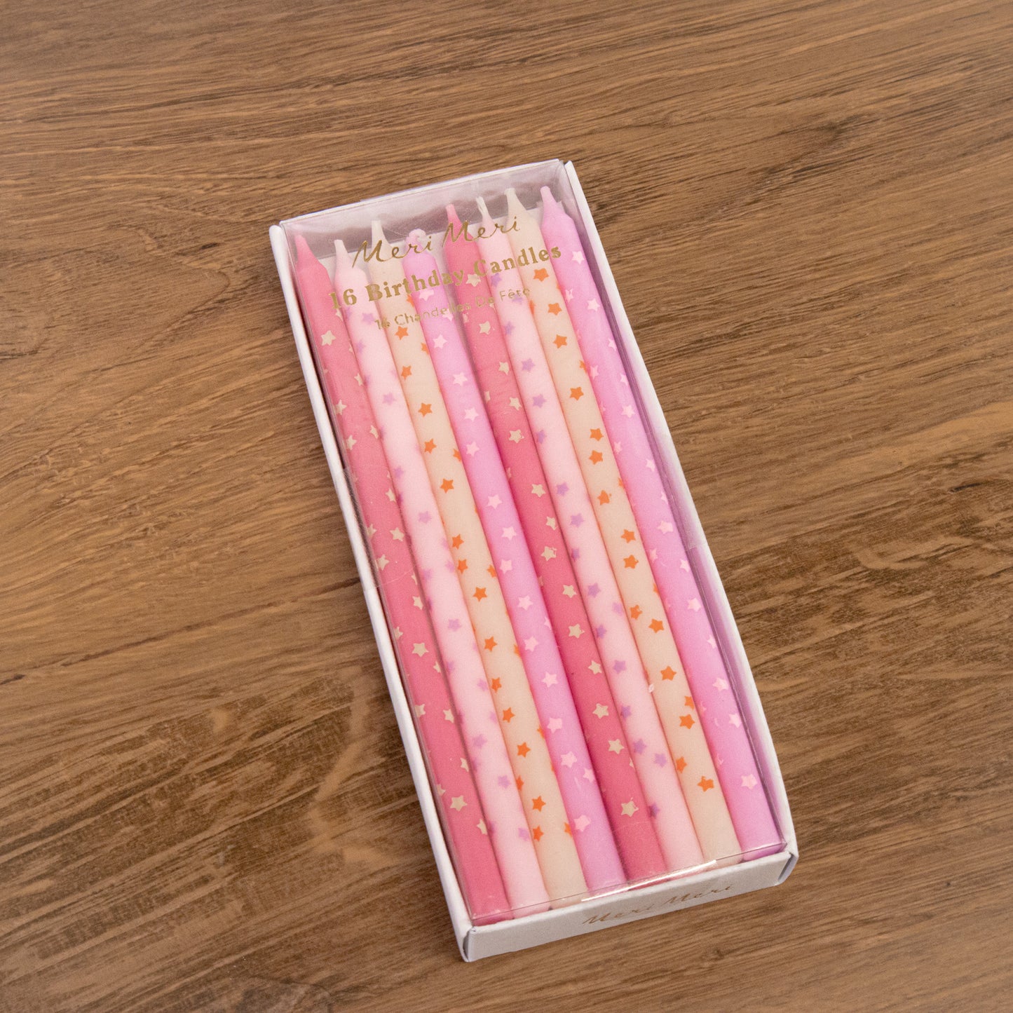 Pink Star Cake Candles By Meri Meri