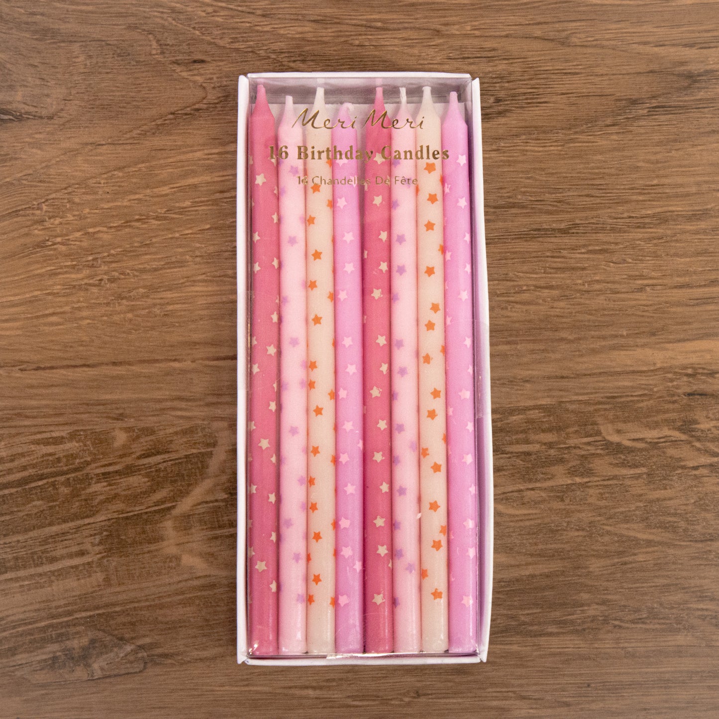 Pink Star Cake Candles By Meri Meri
