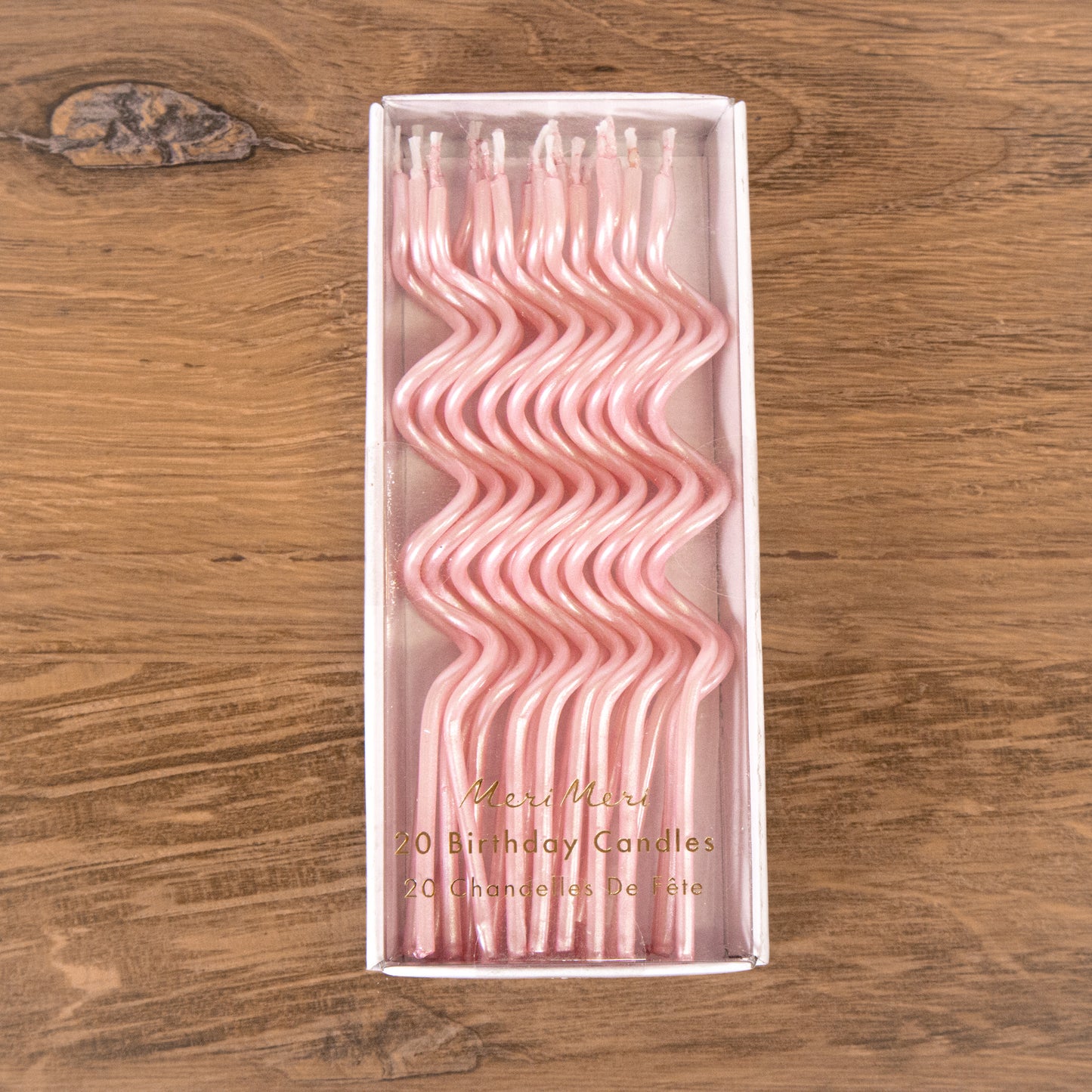 Pink Swirly Cake Candle Set By Meri Meri