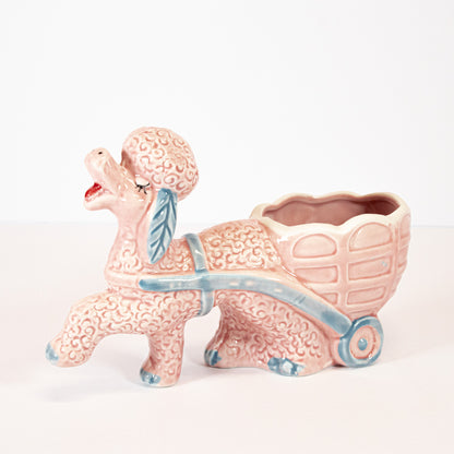 Vintage Pink Poodle Dish