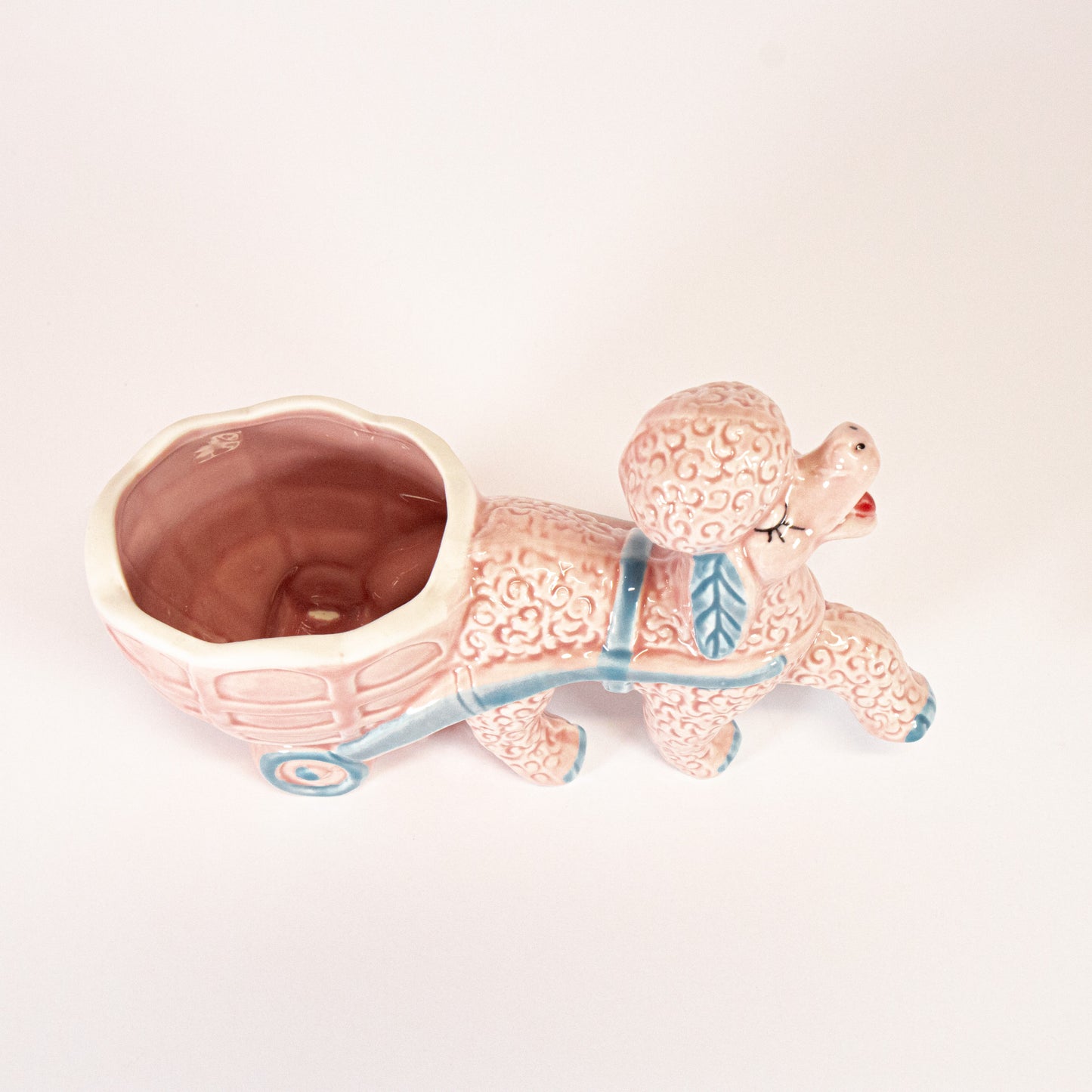 Vintage Pink Poodle Dish