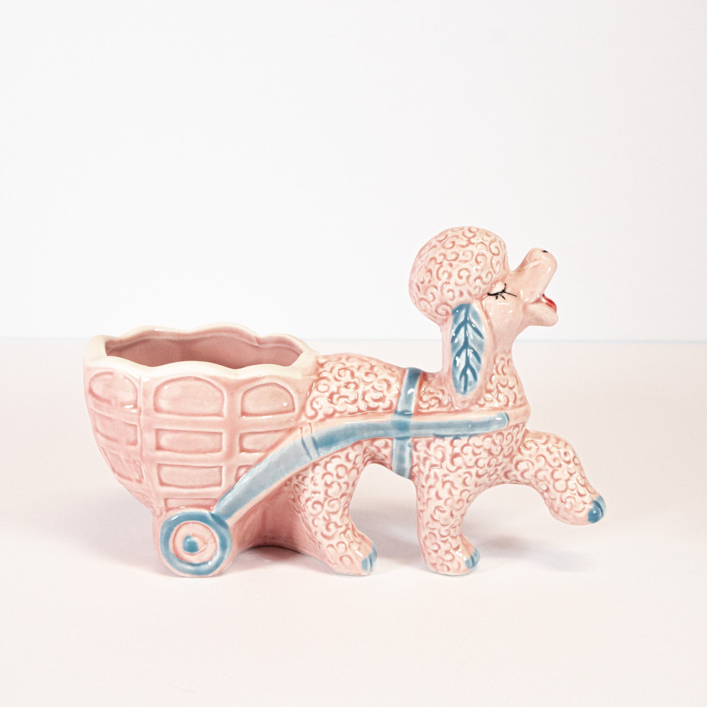 Vintage Pink Poodle Dish