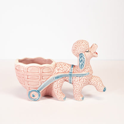 Vintage Pink Poodle Dish