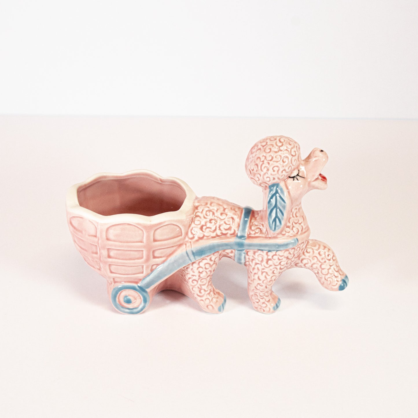 Vintage Pink Poodle Dish