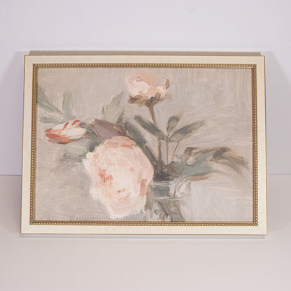 Light Pink Roses Framed Wall Art