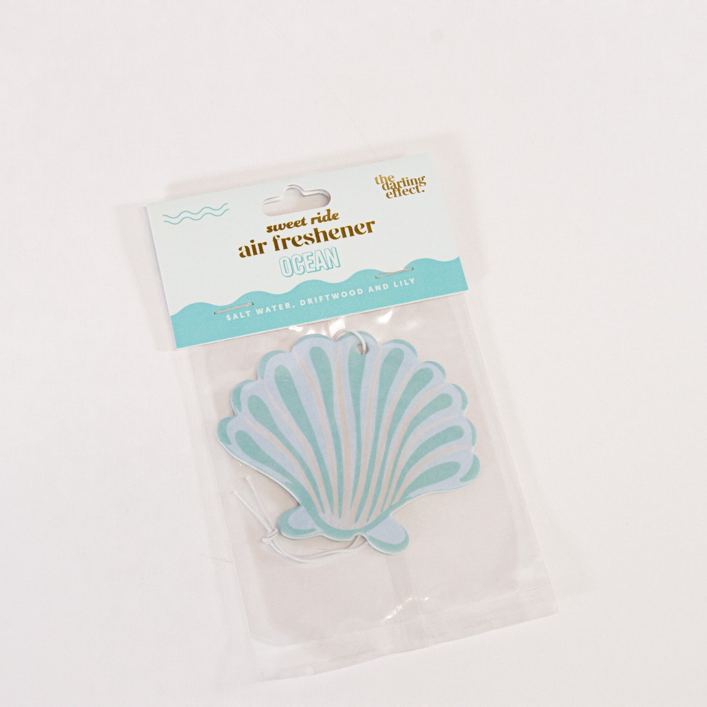 Blue Seashell Car Air Freshener