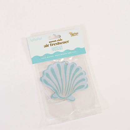 Blue Seashell Car Air Freshener