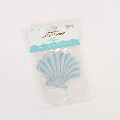 Blue Seashell Car Air Freshener