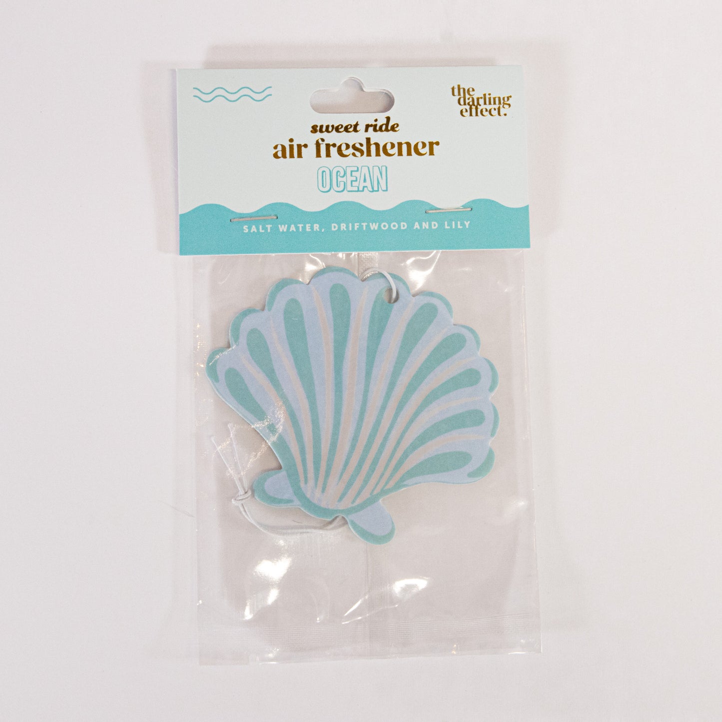 Blue Seashell Car Air Freshener