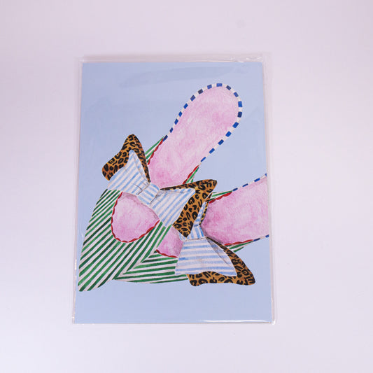 Striped Shoes Wall Art Print