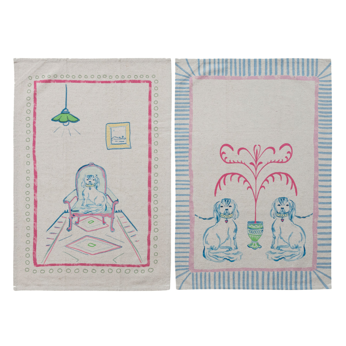 Staffordshire Dog Tea Towel