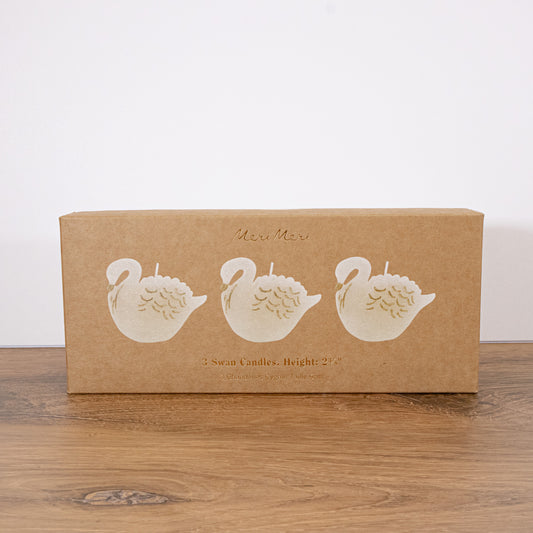 Swan Cake Candle Set By Meri Meri