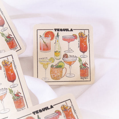 Tequila Cocktails Coaster Set