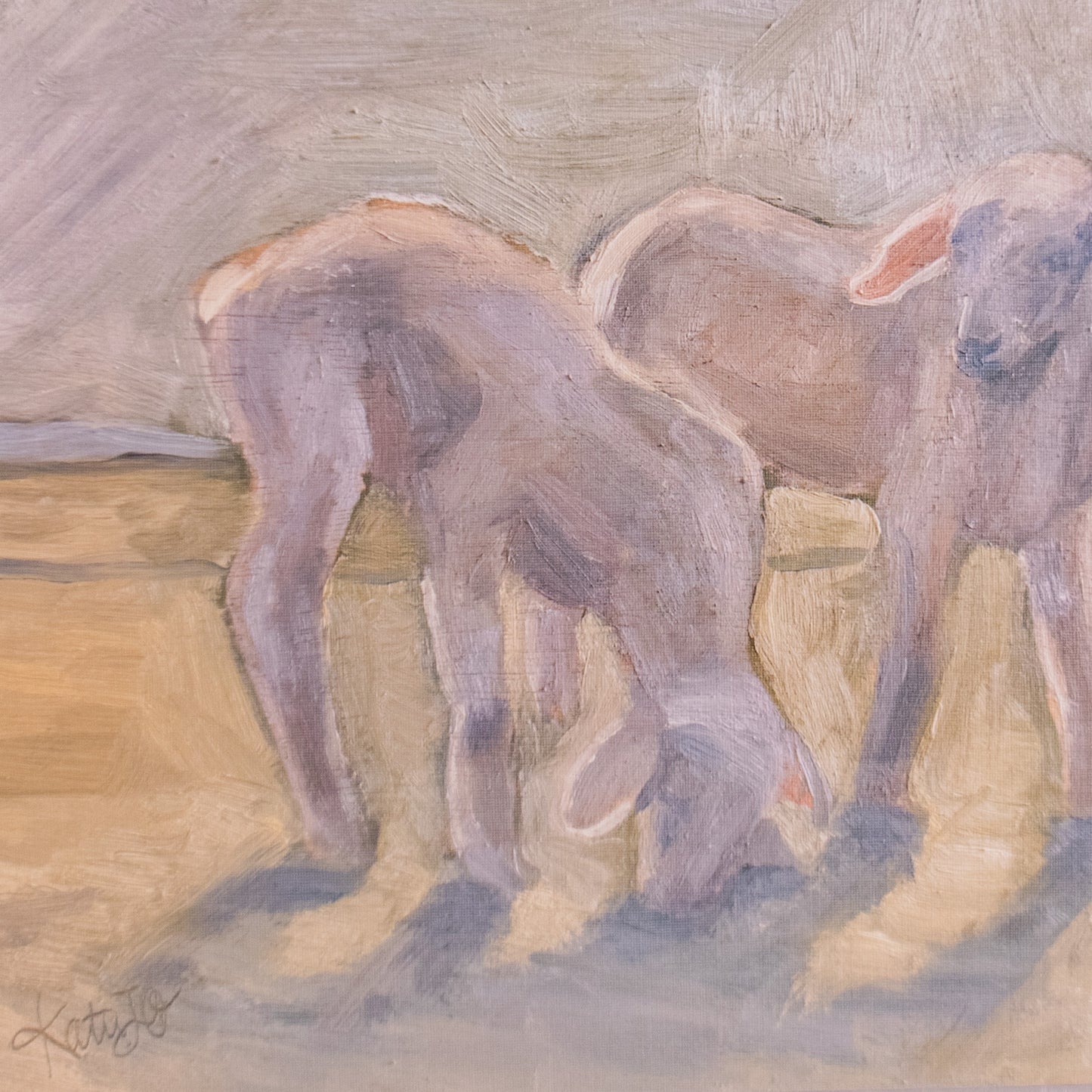 Little Lambs Wall Art Print