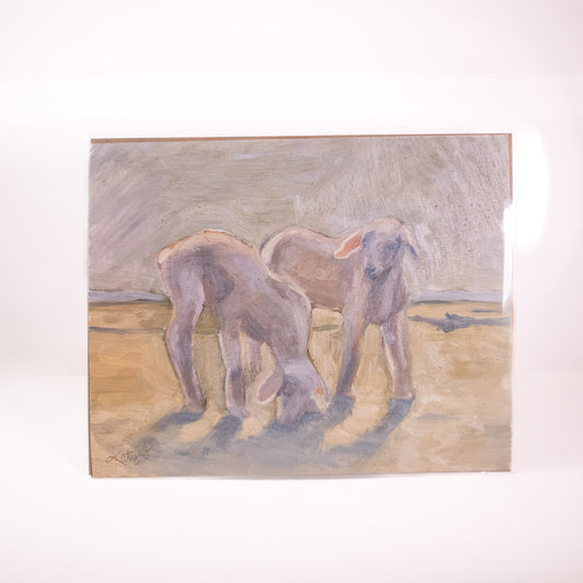 Little Lambs Wall Art Print